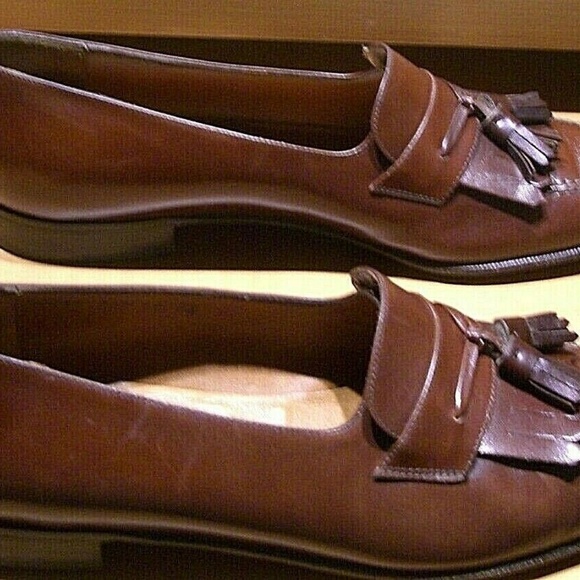 Salvatore Ferragamo Mens Leather Shoes, size 10 main image 4